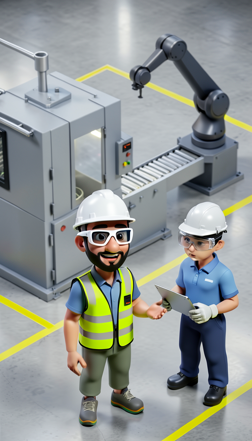 Ejemplo de estilo isométrico técnico 3D