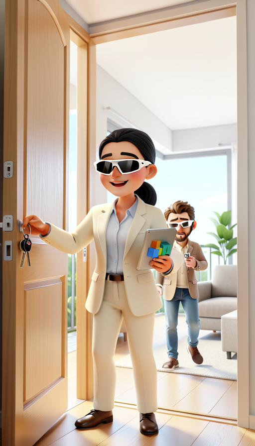 Figura virtual para inmobiliaria