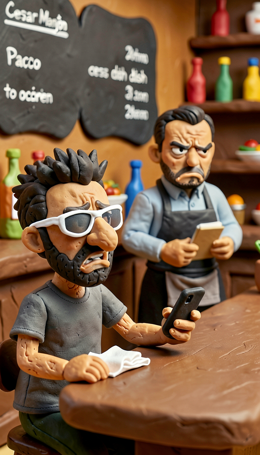 Ejemplo de estilo plastilina o stop-motion